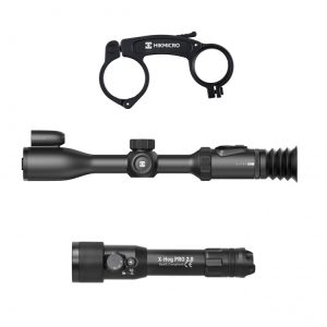 Celownik noktowizyjny Hikmicro ALPEX PRO A50PL LRF z uchwytem pod IR + Iluminator X-HOG Pro