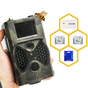 Fotopułapka GSM HC-300M PL dla pszczelarzy z kartą SIM i SD